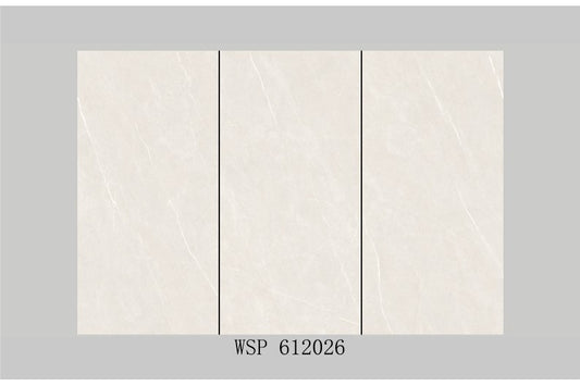 S-00048 24X48 WOLSTONE TILE WOLSTONE TS FLOOR WSP-612026 BEIGE/WHITE MARBLE TEXTURE POLISH 2-TILES/1.44 (PRIME)-(RANDOM)-(H-360)