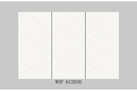 S-00646 24X48 WOLSTONE TILE WOLSTONE TS FLOOR WSP-612030 GREY/WHITE MARBLE TEXTURE POLISH 2-TILES/1.44 (PRIME)-(RANDOM)