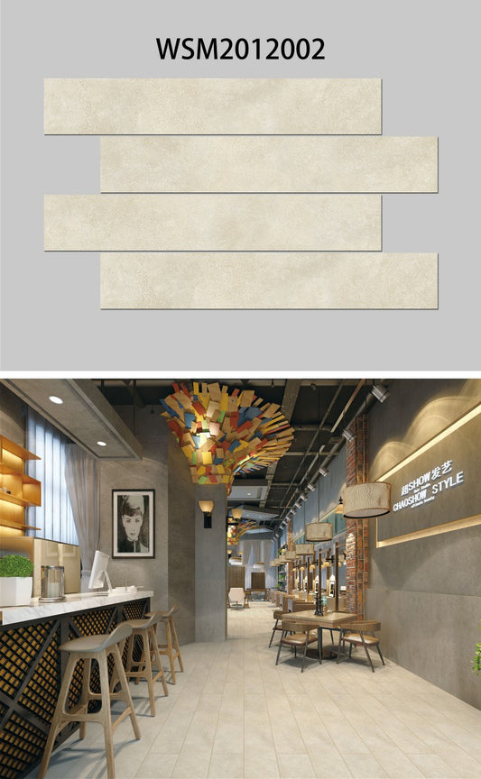 8X48 WOLSTONE TILE TS FLOOR WSM-2012002 BEIGE/IVORY TEXTURE MATT